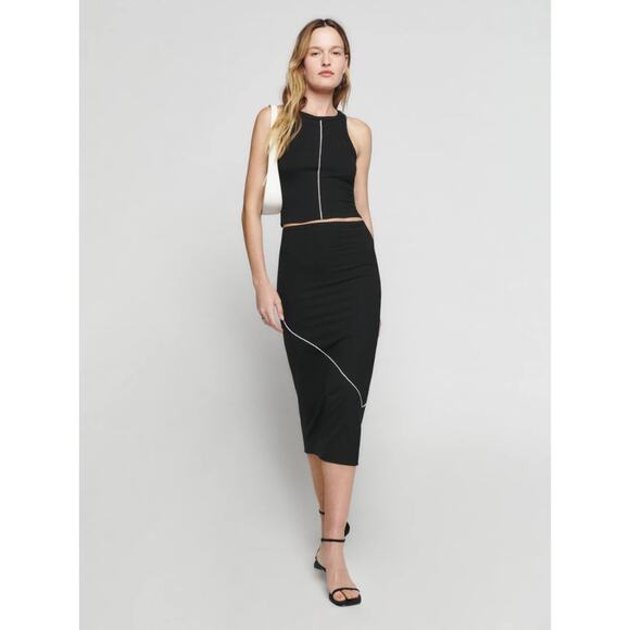 New Reformation Lydia Knit Two Piece Set Women's Size L - Picture 12 of 14